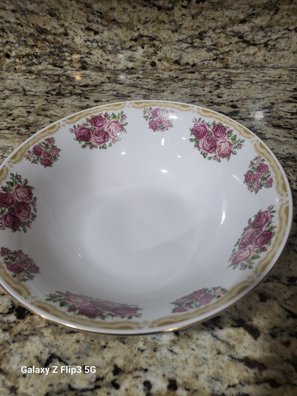 Farberware Rose Floral 4 Pc Serving Set Platter Bowl Creamer Sugar - Picture 14 of 16
